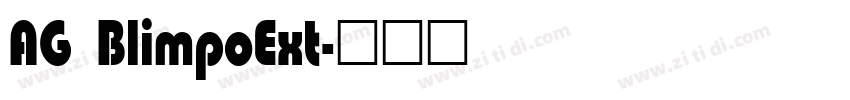 AG BlimpoExt字体转换